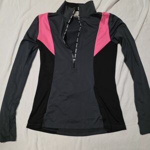 Victoria's Secret Black and Pink Long Sleeve Top